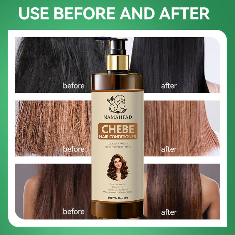 Namahfad Chebe Shampoo & Conditioner Set – Strengthening, Anti‑Breakage & Moisturizing | African Chebe Powder Extracts | Hair Growth & Length Retention