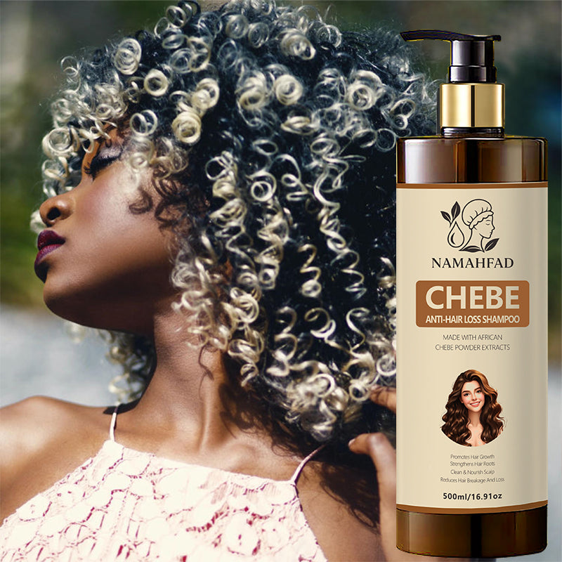 Namahfad Chebe Shampoo & Conditioner Set – Strengthening, Anti‑Breakage & Moisturizing | African Chebe Powder Extracts | Hair Growth & Length Retention