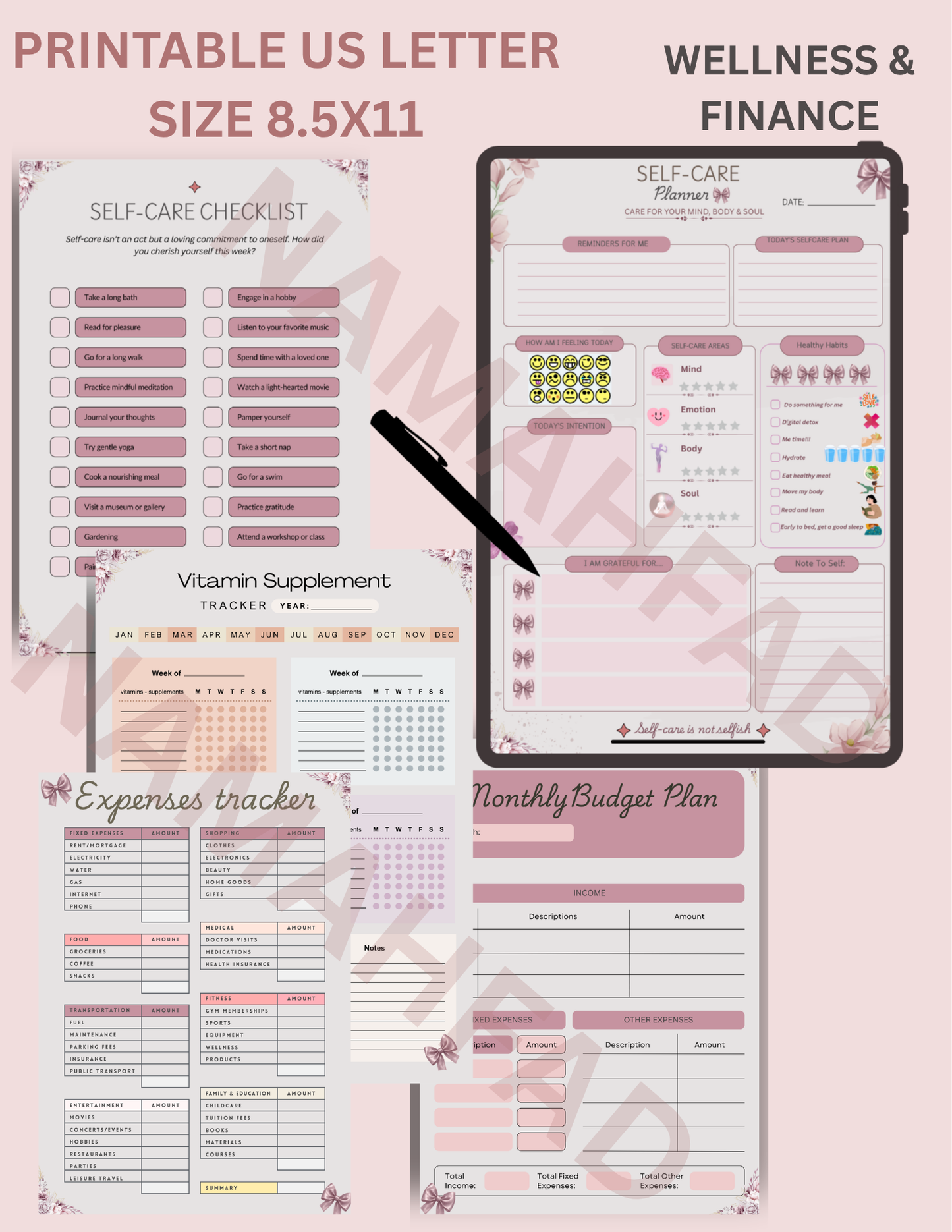 Ultimate 2026/2027 Life & Wellness Planner Bundle for Women & Moms | All-In-One Digital Organizer, Budget, Self-Care, Meal Prep Toolkit, GoodNotes Notability