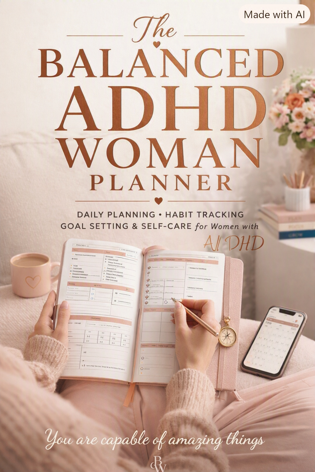 The Balanced ADHD Woman Planner™ ADHD Digital &amp; Printable Planner for Women