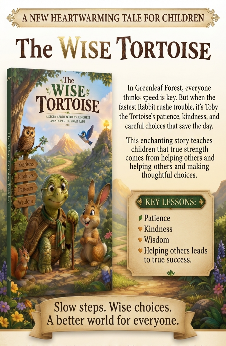 The Wise Tortoise: A Heartwarming Digital Storybook About Patience & Kindness