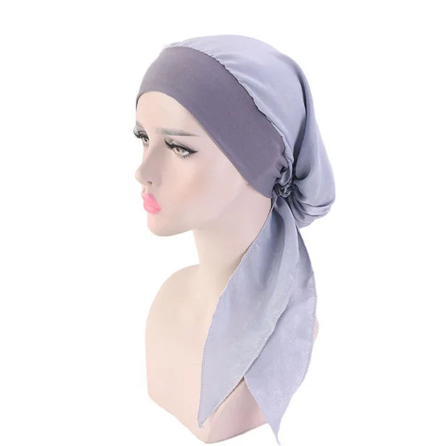 New fashion printed flowers women inner hijabs caps muslim head scarf turban bonnet ready to wear ladies wrap under hijab cap