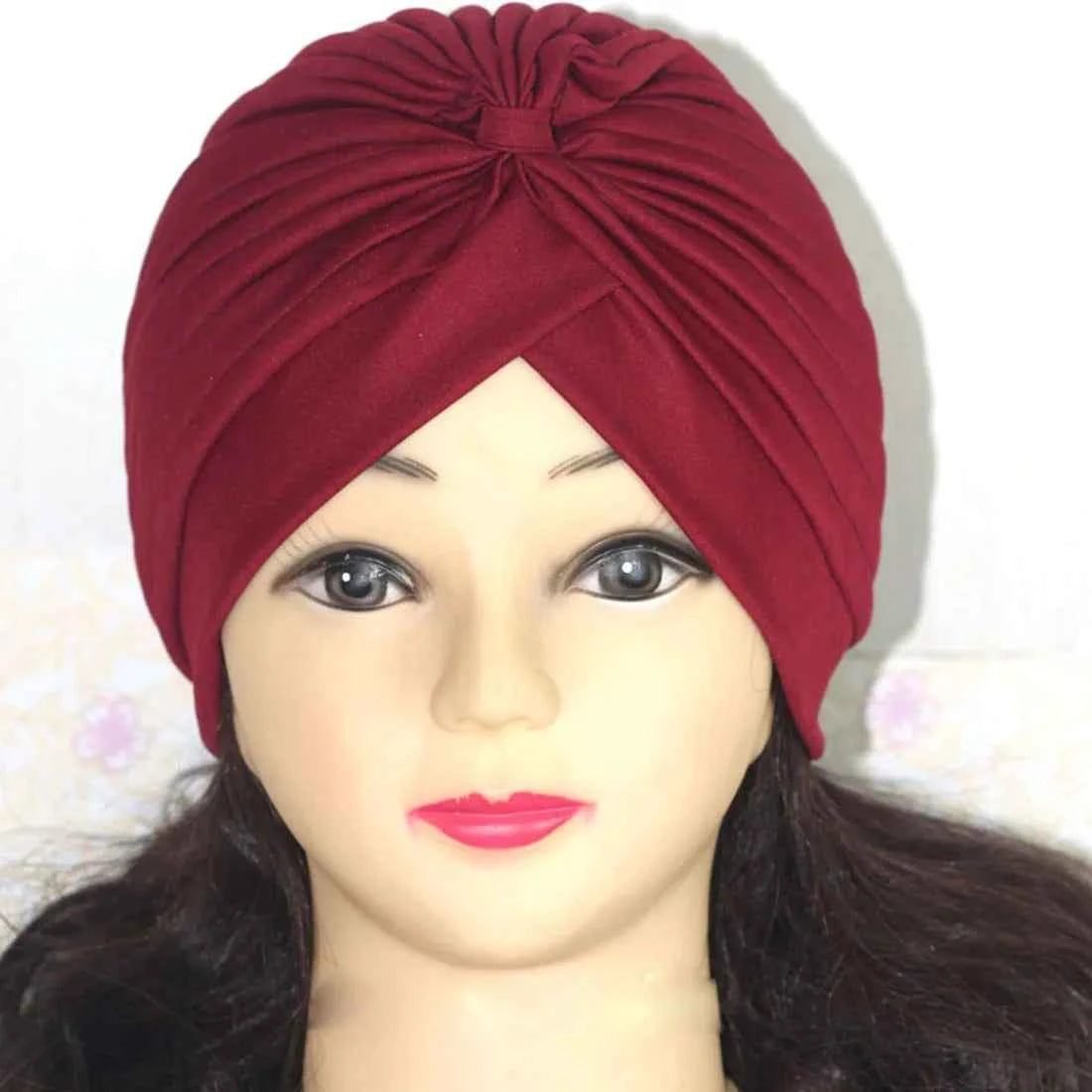 Fashion Muslim Turban Scarf for Women – Twisted Inner Hijab Cap Arab Head Wrap