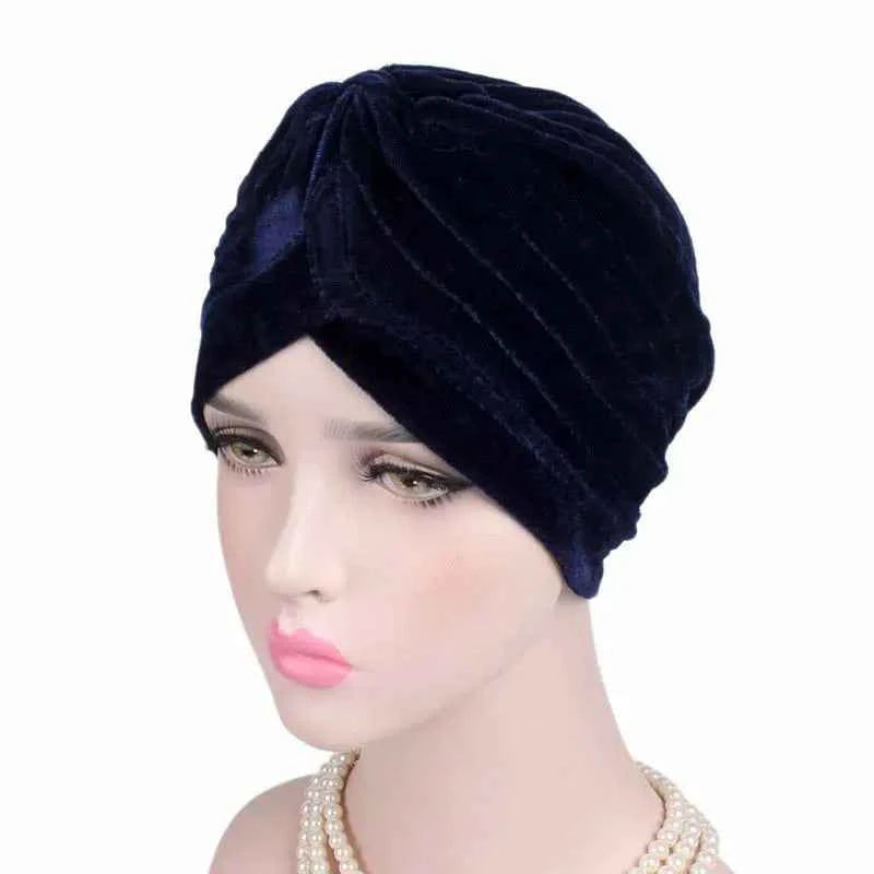 Fashion Muslim Turban Scarf for Women – Twisted Inner Hijab Cap Arab Head Wrap