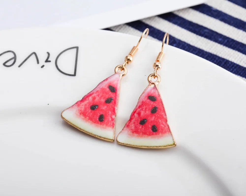 Women Earring Made Cute Girls Eardrop Funny Gift Sweet Handmade Cartoons Mini Fruit Drink Ham Sausage Toothpaste Shampoo