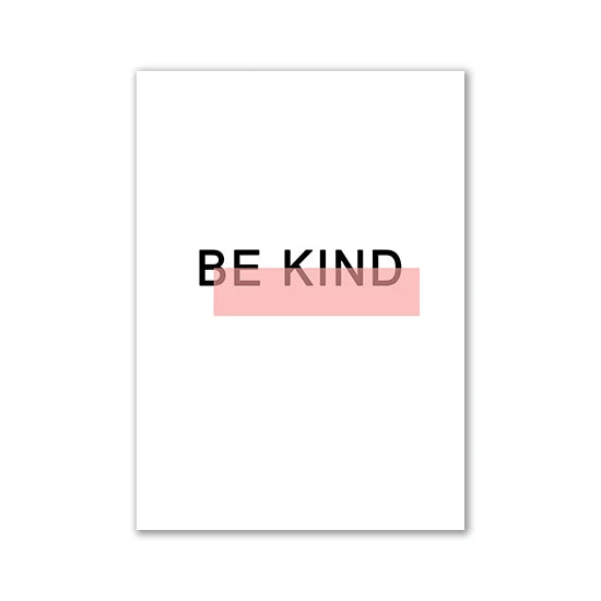 Nordic Motivational Text Art Posters and Prints Letters Canvas Painting Wall Art for Room Decoration Bedroom Home Wall Decor
