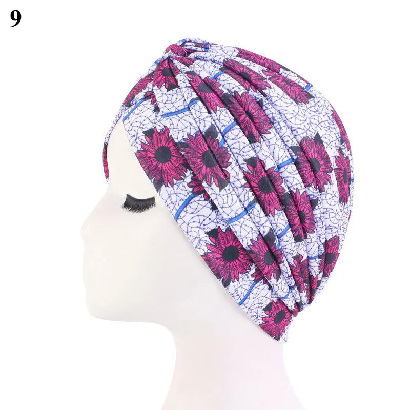 Fashion Muslim Turban Scarf for Women – Twisted Inner Hijab Cap Arab Head Wrap