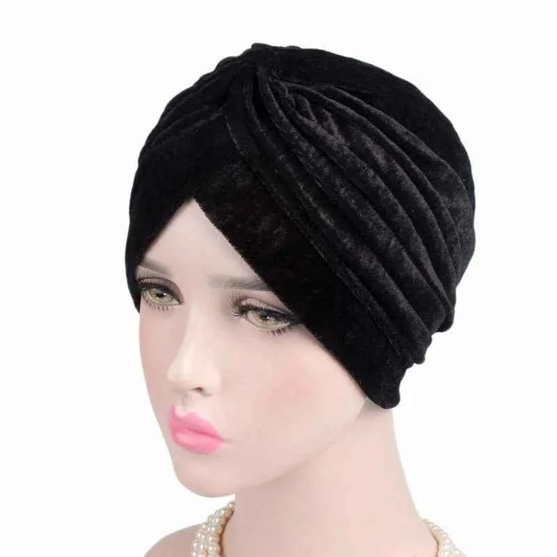 Fashion Muslim Turban Scarf for Women – Twisted Inner Hijab Cap Arab Head Wrap