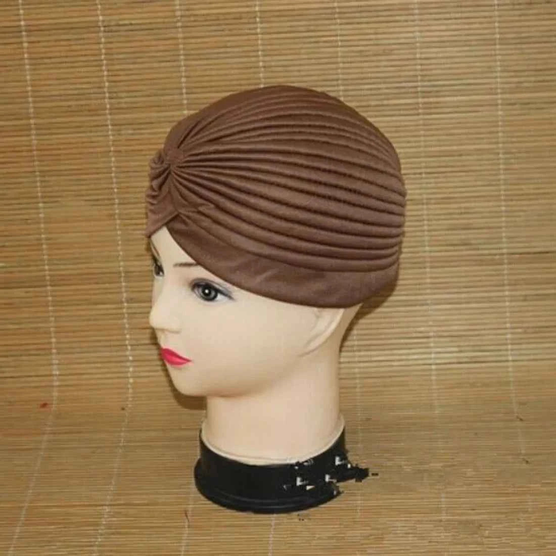 Fashion Muslim Turban Scarf for Women – Twisted Inner Hijab Cap Arab Head Wrap