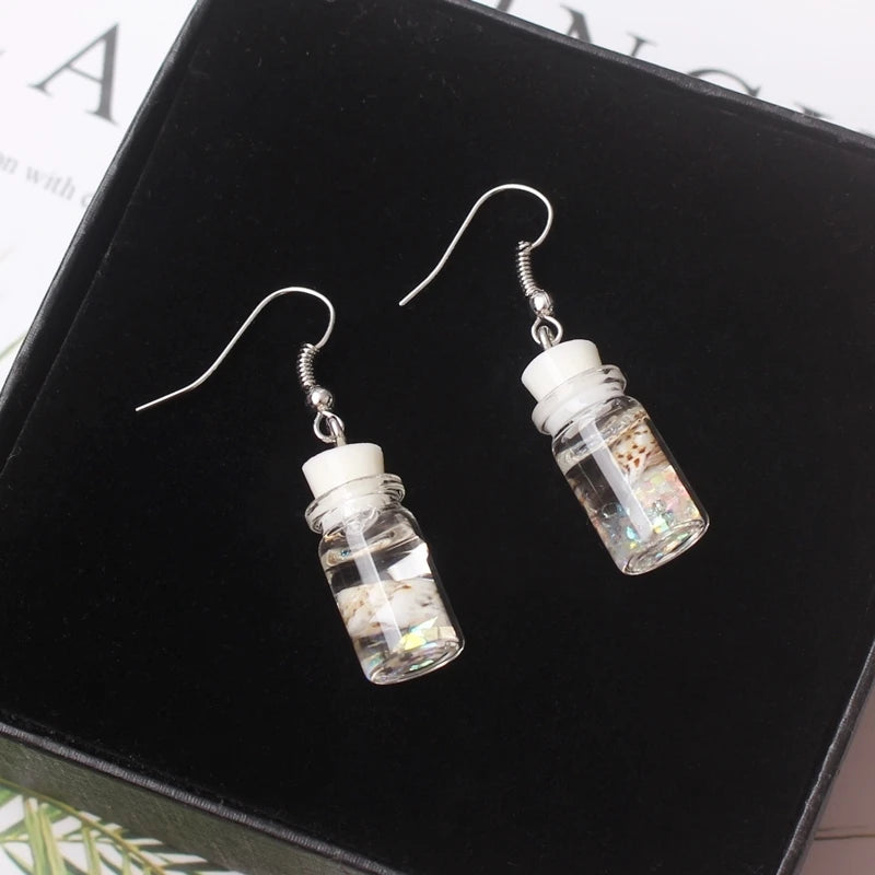 Creative Cute Candy Colorful Animal Gummy Bear Earrings Minimalism Cartoon Design Female Ear Hooks Danglers Jewelry Kids Gift