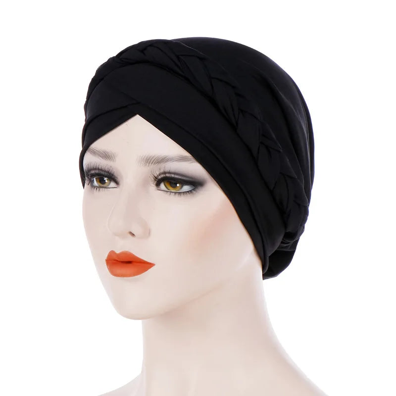 Head Scarf for Muslim Women Solid Cotton Turban Bonnet Hijab Caps White Pearl Inner Hijabs Femme Musulman Arab Wrap Turbantes - NamafadStore