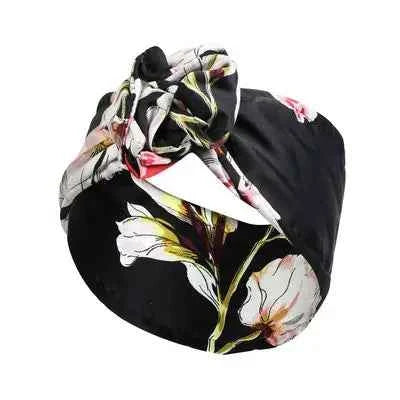 2022 New Fashion Women Folding Iron Wire Headband Bohemian Girl Cross Turban Bandanas Print Hairbands Hair Accessories