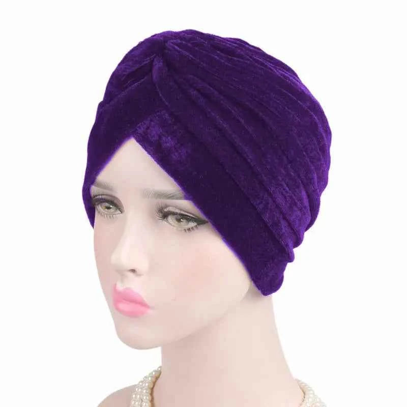Fashion Muslim Turban Scarf for Women – Twisted Inner Hijab Cap Arab Head Wrap