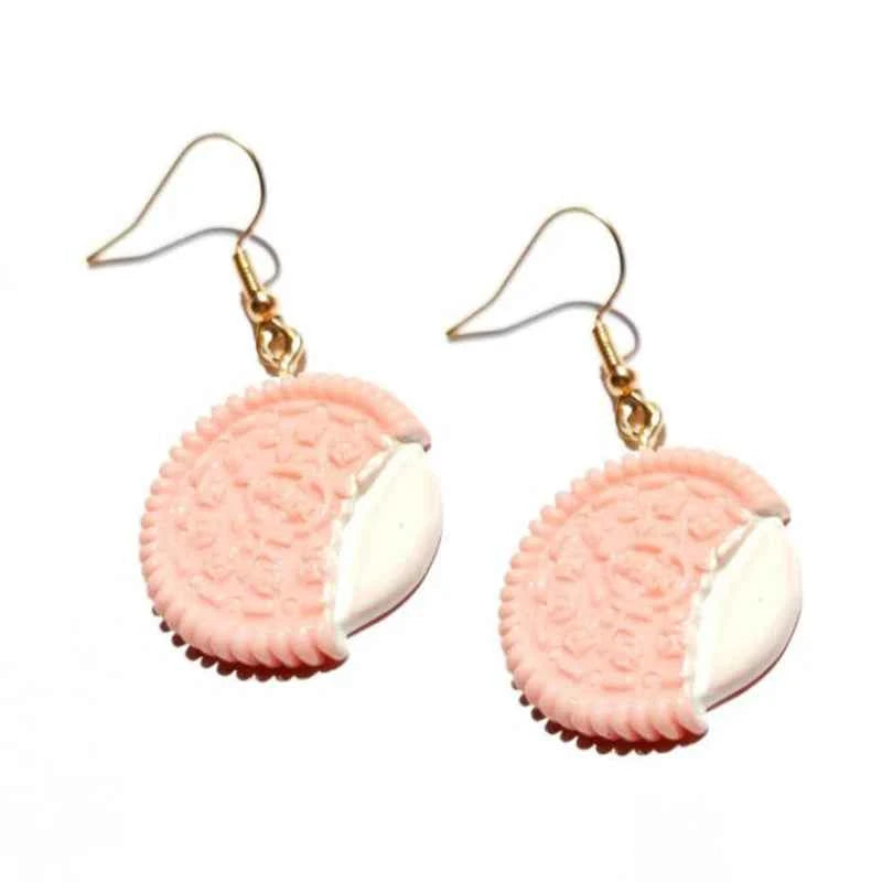 Earring For Women Resin Drop Custom Made Handmade Cute Girls Sweet Gift Cookies Macaron Cake Food Donuts