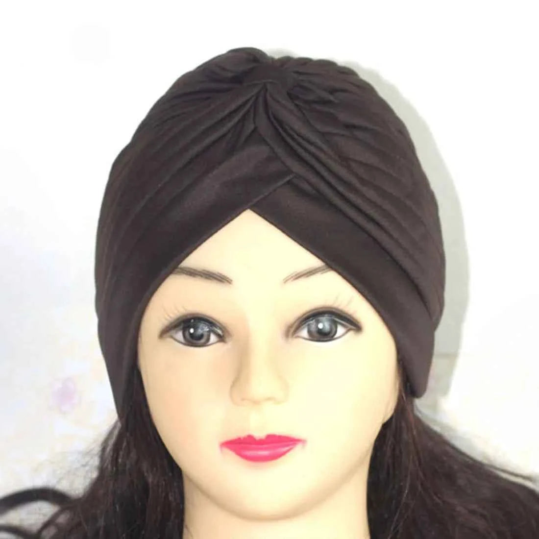 Fashion Muslim Turban Scarf for Women – Twisted Inner Hijab Cap Arab Head Wrap