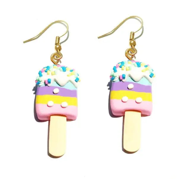 Earring For Women Resin Drop Custom Made Handmade Cute Girls Gift Eardrop Eardrop Popcorn Chocolate Fries Ice Cream