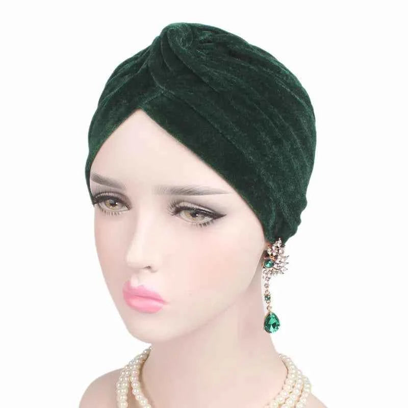 Fashion Muslim Turban Scarf for Women – Twisted Inner Hijab Cap Arab Head Wrap