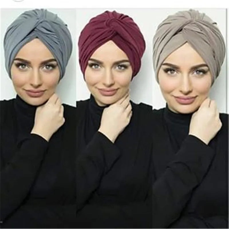 Muslim Women Suede Inner Hijab Caps Female Head Wraps Scarves Turbante Mujer India Africain Hat Turban Femme Musulman - NamafadStore