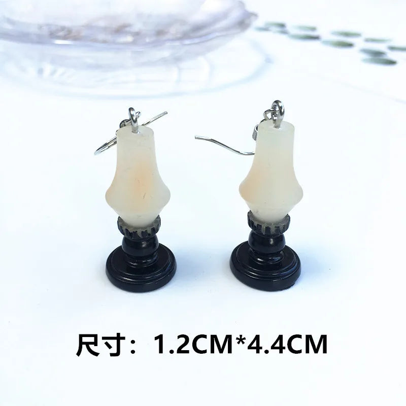 Women Earring Made Cute Girls Eardrop Funny Gift Sweet Handmade Cartoons Mini Fruit Drink Ham Sausage Toothpaste Shampoo