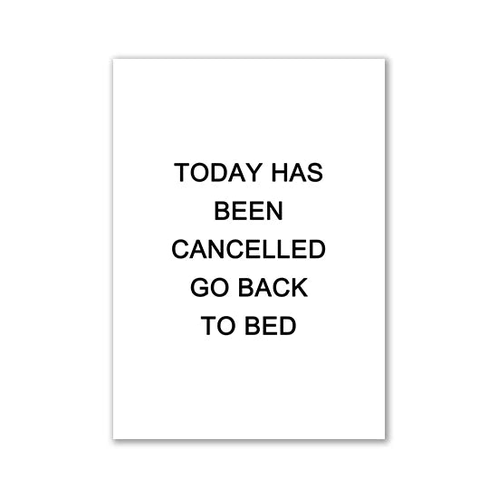 Nordic Motivational Text Art Posters and Prints Letters Canvas Painting Wall Art for Room Decoration Bedroom Home Wall Decor