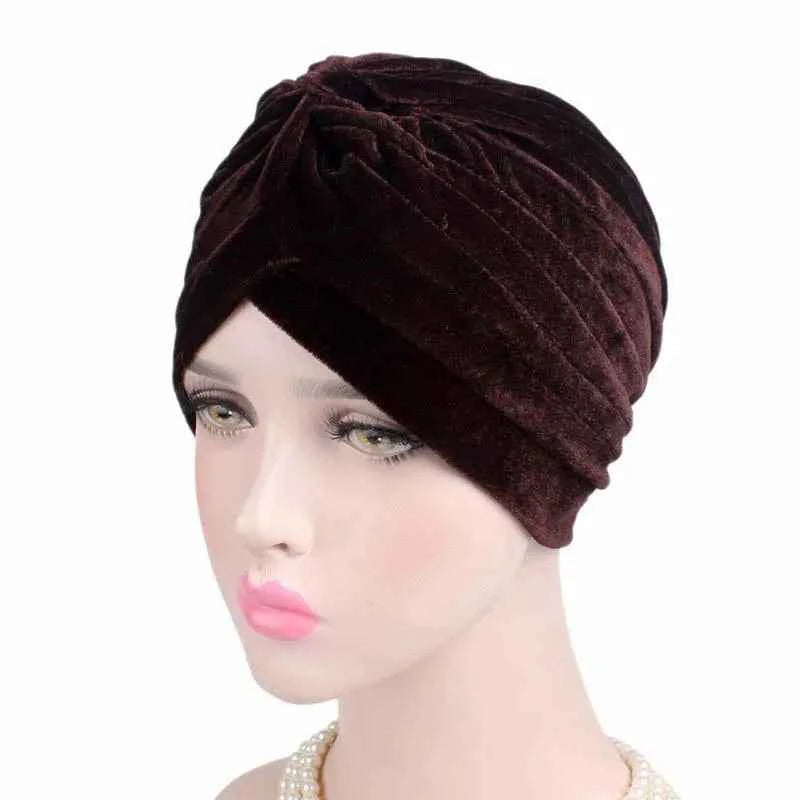 Fashion Muslim Turban Scarf for Women – Twisted Inner Hijab Cap Arab Head Wrap