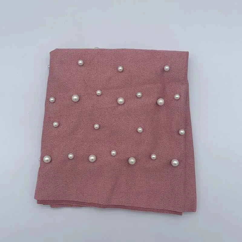 New Muslim Suede Turban Cap – Twist Velvet Beaded Hijab Bonnet for Women