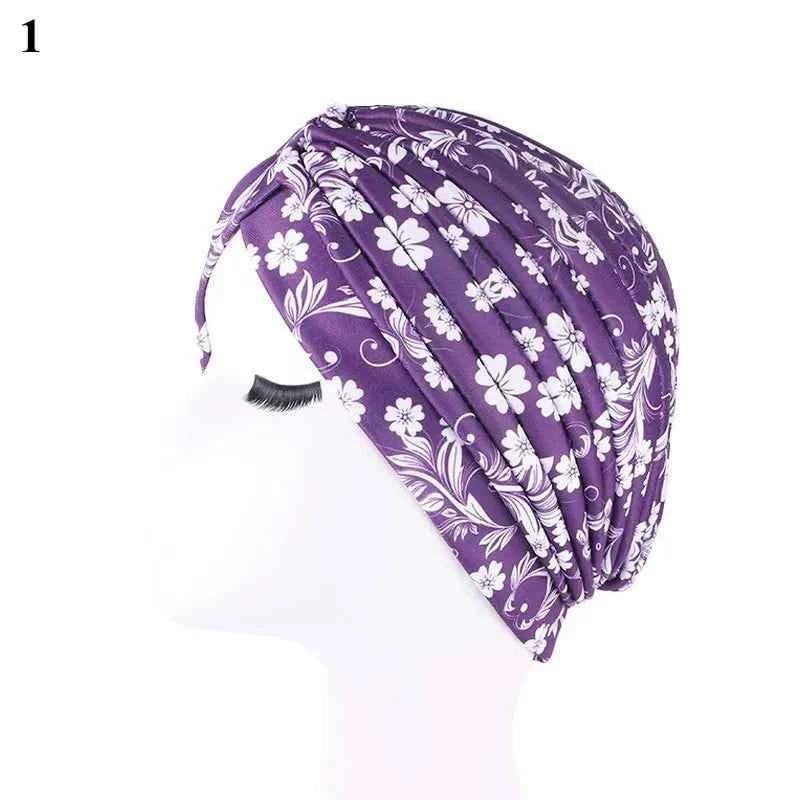 Fashion Muslim Turban Scarf for Women – Twisted Inner Hijab Cap Arab Head Wrap