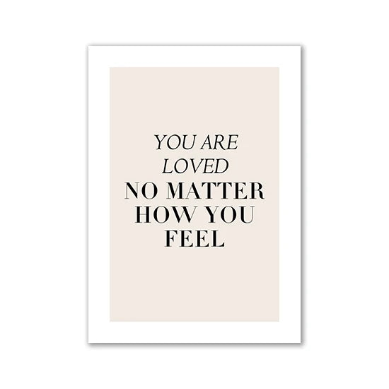Nordic Motivational Text Art Posters and Prints Letters Canvas Painting Wall Art for Room Decoration Bedroom Home Wall Decor