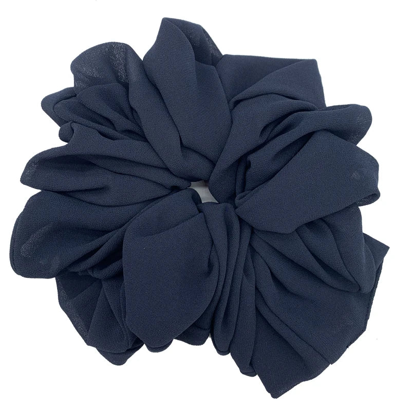Large stretchy no-slip Hijab volumizers Chiffon hair volumizing scrunchies women hair ties muslim rubbler band hair accessories - NamafadStore