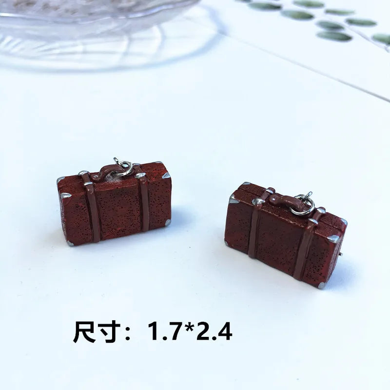 Women Earring Made Cute Girls Eardrop Funny Gift Sweet Handmade Cartoons Mini Fruit Drink Ham Sausage Toothpaste Shampoo