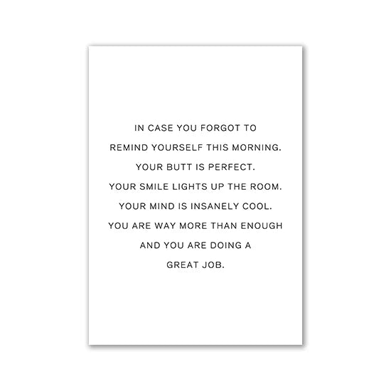 Nordic Motivational Text Art Posters and Prints Letters Canvas Painting Wall Art for Room Decoration Bedroom Home Wall Decor