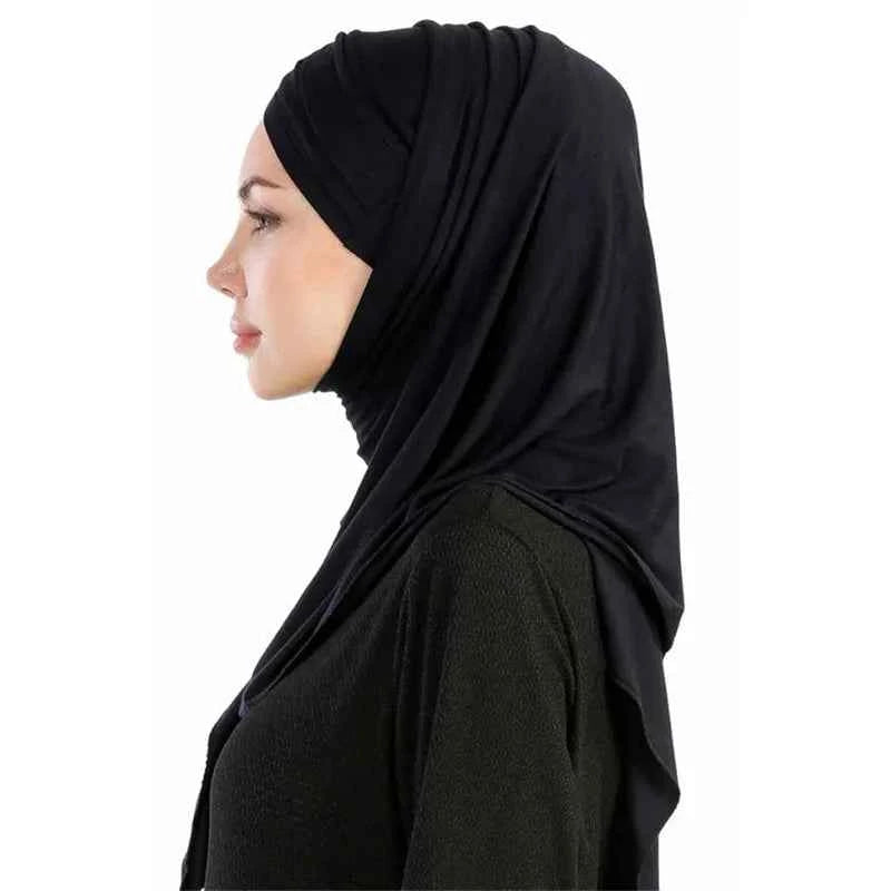 2020 muslim jersey instant hijab scarf for women femme musulman ready to wear hijabs underscarf cap and headscarf two in one