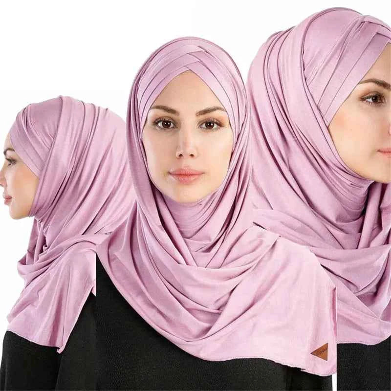 2020 muslim jersey instant hijab scarf for women femme musulman ready to wear hijabs underscarf cap and headscarf two in one