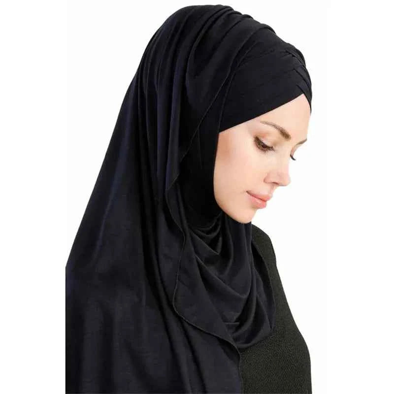 2020 muslim jersey instant hijab scarf for women femme musulman ready to wear hijabs underscarf cap and headscarf two in one