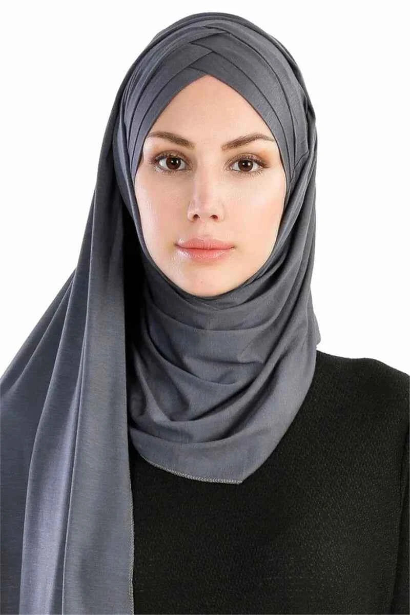 2020 muslim jersey instant hijab scarf for women femme musulman ready to wear hijabs underscarf cap and headscarf two in one