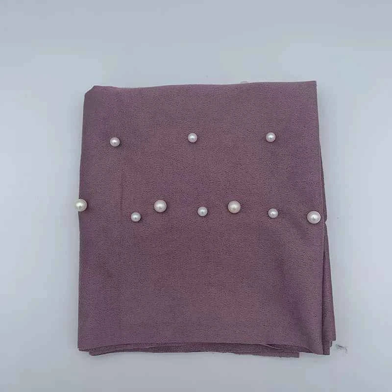 New Muslim Suede Turban Cap – Twist Velvet Beaded Hijab Bonnet for Women