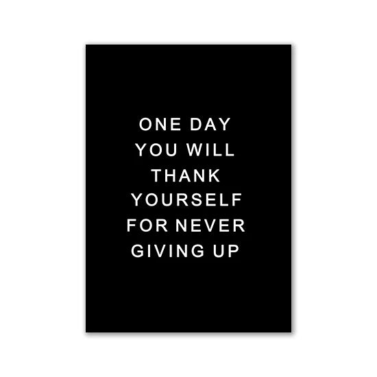 Nordic Motivational Text Art Posters and Prints Letters Canvas Painting Wall Art for Room Decoration Bedroom Home Wall Decor