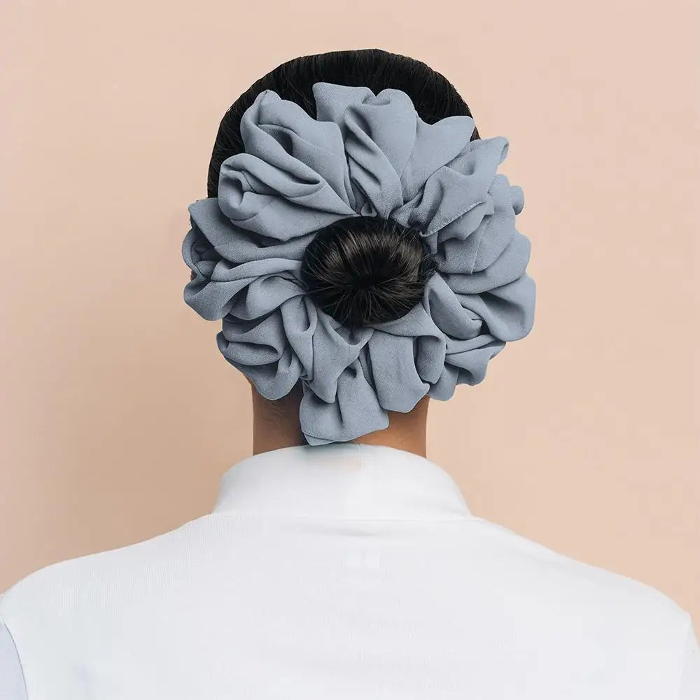 Large stretchy no-slip Hijab volumizers Chiffon hair volumizing scrunchies women hair ties muslim rubbler band hair accessories - NamafadStore