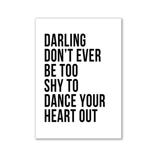 Nordic Motivational Text Art Posters and Prints Letters Canvas Painting Wall Art for Room Decoration Bedroom Home Wall Decor