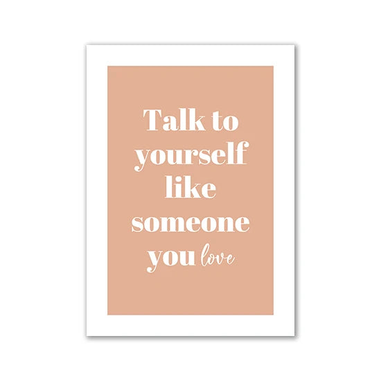 Nordic Motivational Text Art Posters and Prints Letters Canvas Painting Wall Art for Room Decoration Bedroom Home Wall Decor