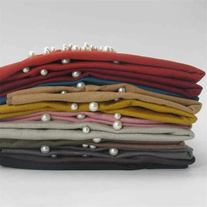 New Muslim Suede Turban Cap – Twist Velvet Beaded Hijab Bonnet for Women