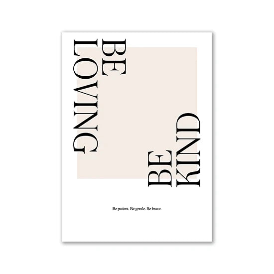 Nordic Motivational Text Art Posters and Prints Letters Canvas Painting Wall Art for Room Decoration Bedroom Home Wall Decor