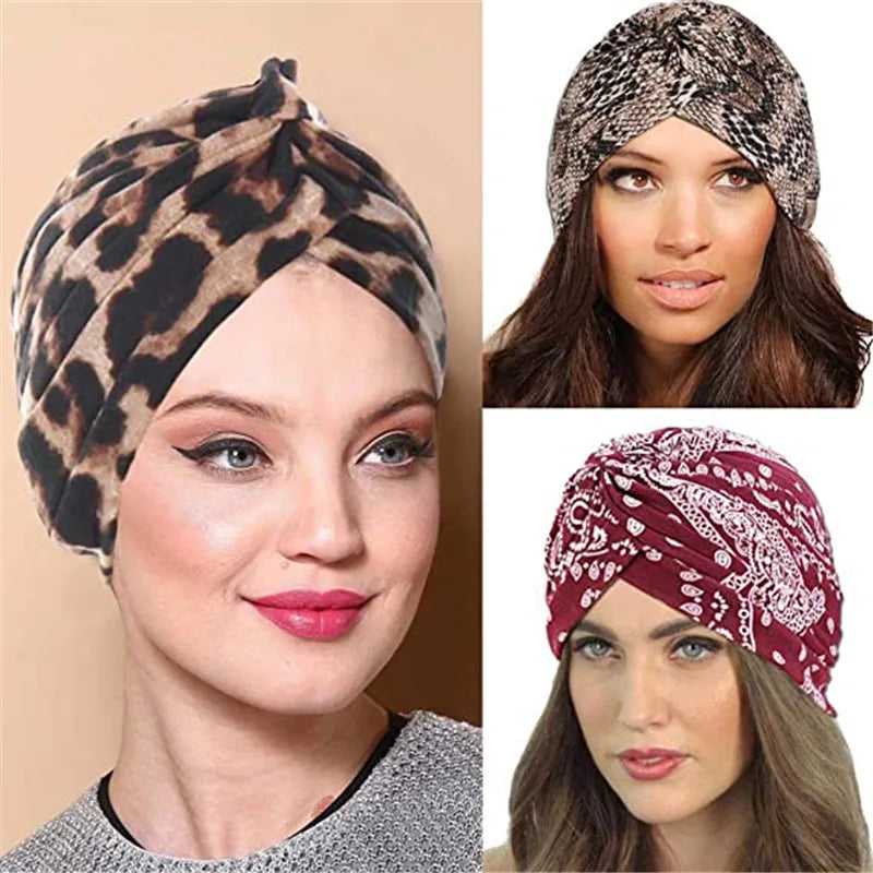 2021 New Crinkle Soft Stretchy Africa Hijab Caps Muslim Wrap Head Turban India Hat Flowers Headtie Chemo Bonnet Ready To Wear - NamafadStore