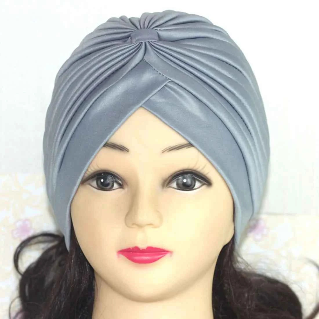 Fashion Muslim Turban Scarf for Women – Twisted Inner Hijab Cap Arab Head Wrap