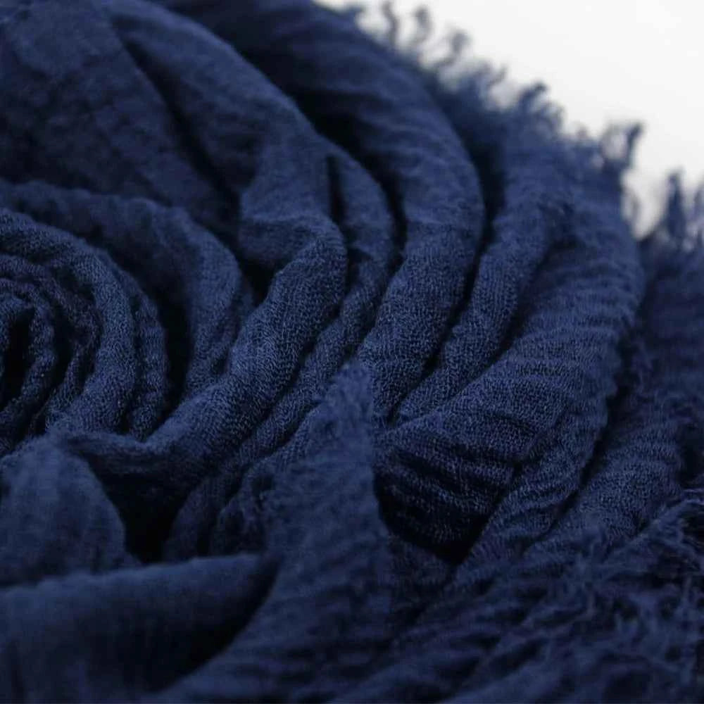 2026 Muslim Fashion Women Crinkle Hijab Scarf Soft Solid Head Scarves Turban Shawls and Wraps Hijab femme musulman kopftuch