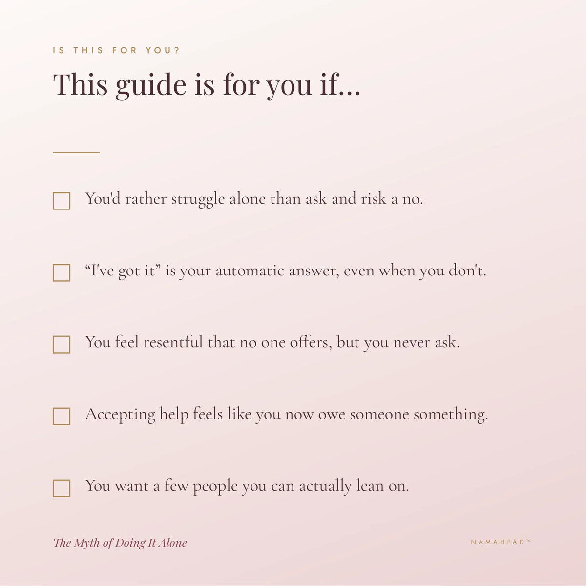 The Myth of Doing It Alone: Why Asking for Help Feels Impossible, and How to Let People In