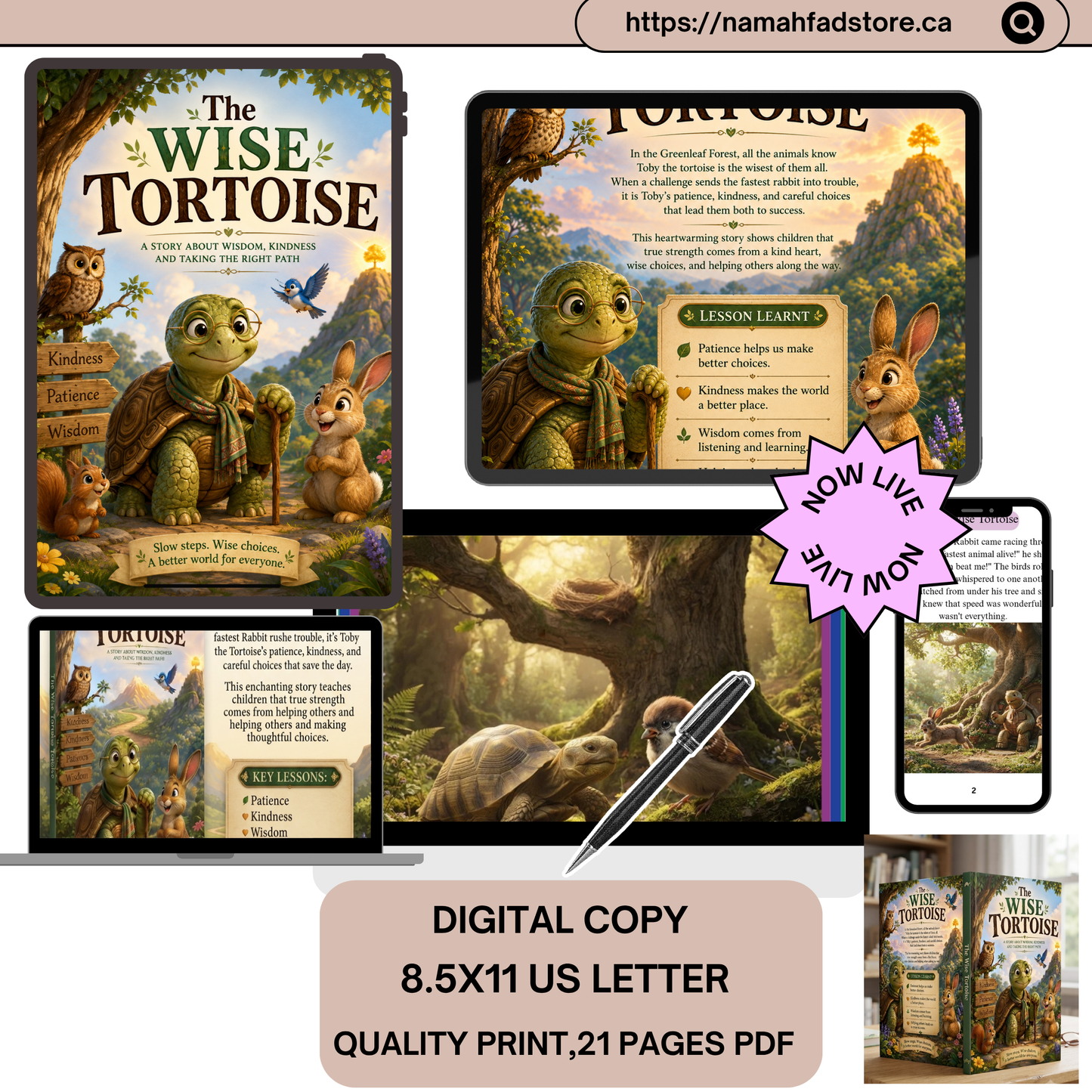 The Wise Tortoise: A Heartwarming Digital Storybook About Patience & Kindness