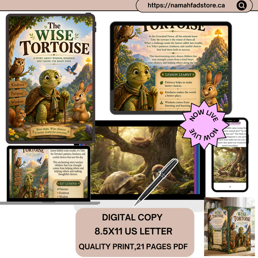 The Wise Tortoise: A Heartwarming Digital Storybook About Patience & Kindness