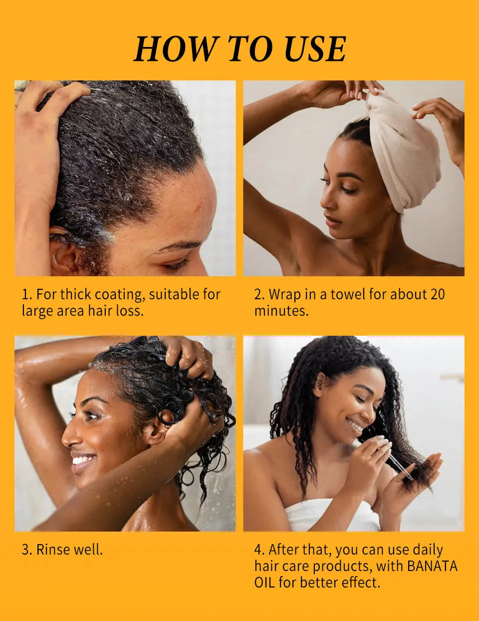 Fast Hair Growth Oil Africa Crazy Traction Alopecia batana Hair Mask Anti Hair Break Hair Strengthener Hair Loss Treatment Spray - NamafadStore