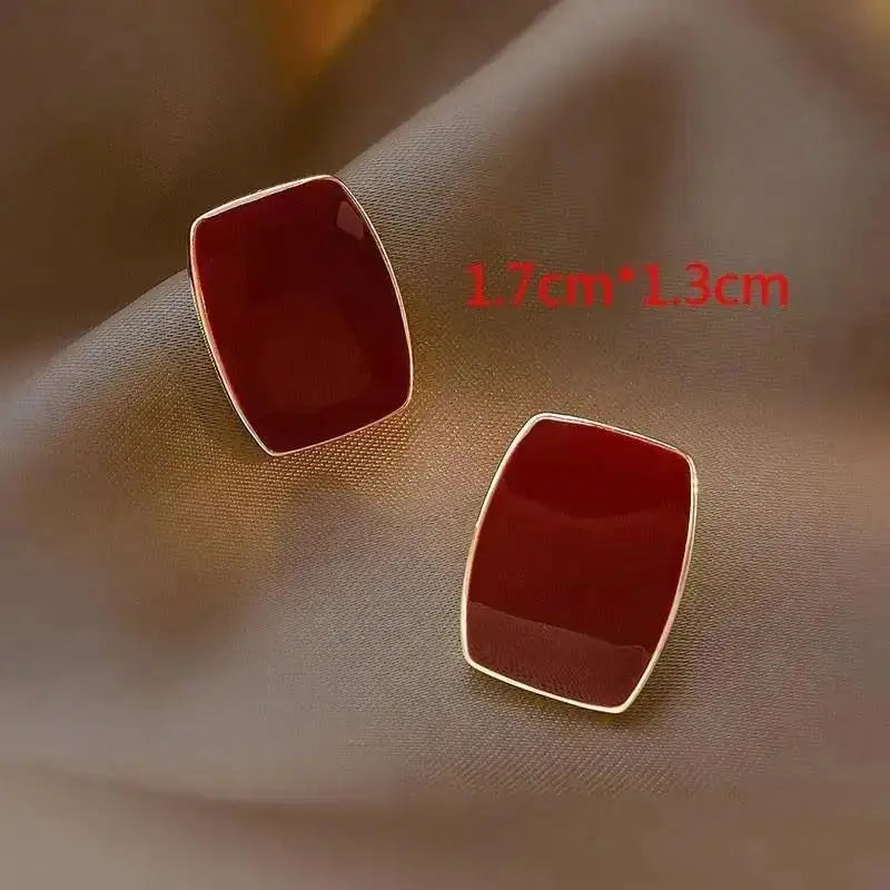 Korean Fashion Heart Drop Earrings For Women Jewelry 2025 Trending Creative Women's Earrings Ear Buckle Accessories Pendientes